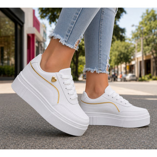 Tenis Elegante Tendencia Feminino Casual Confotavel Macio 34 ao 39 Oferta