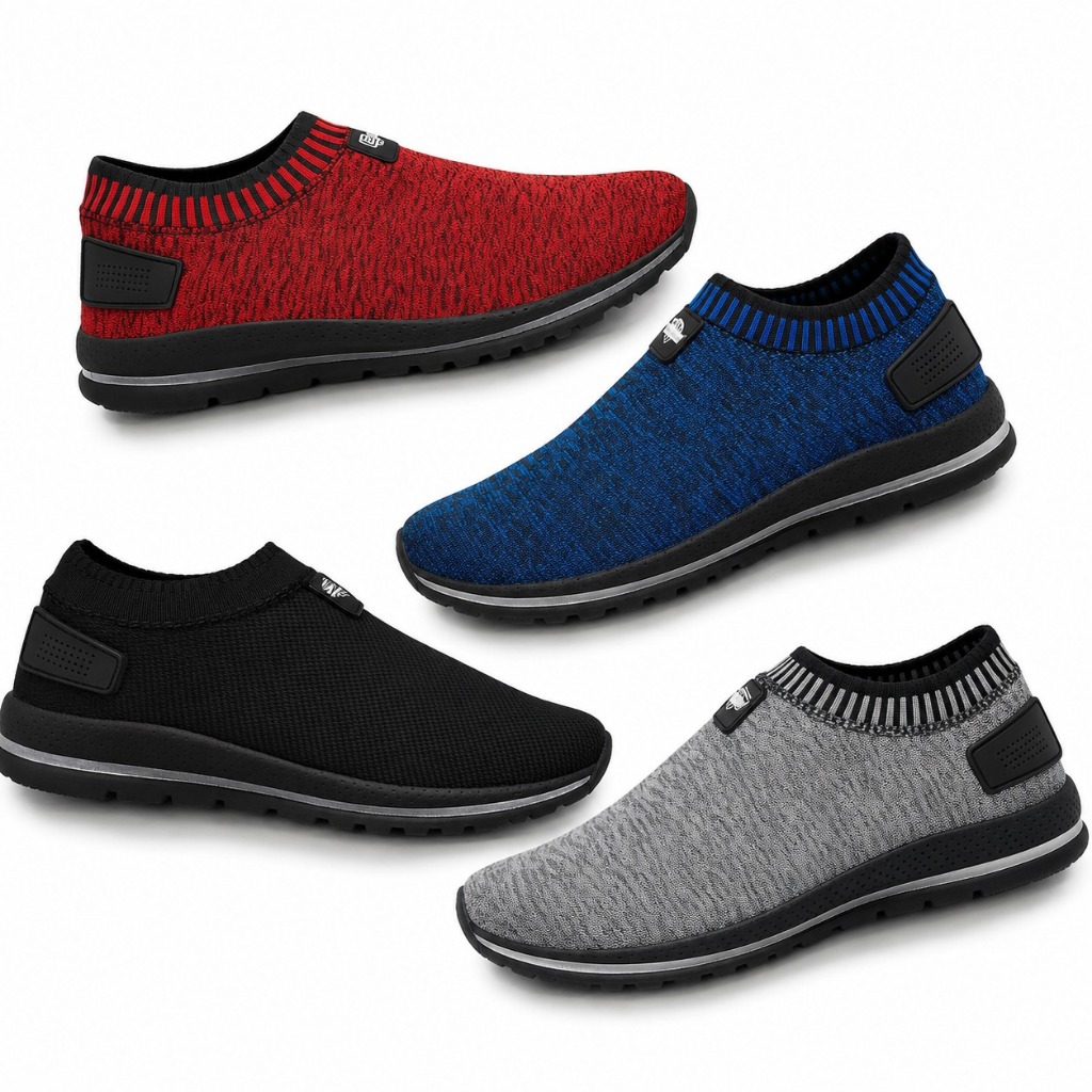 Tênis Masculino Sem Cadarço Slip-On Casual Confortável Antiderrapante Academia e Caminhada