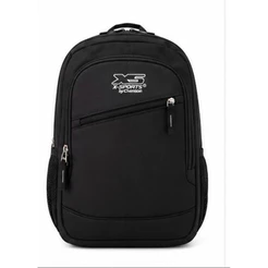Mochila Preta X Sports Chenson Original Unissex Escolar Trabalho Faculdade Com Zíper