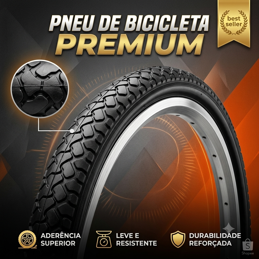 ​Pneu Pirelli Bravo Super 26x1.1/2x2 Bicicleta Aro 26 Reforçado