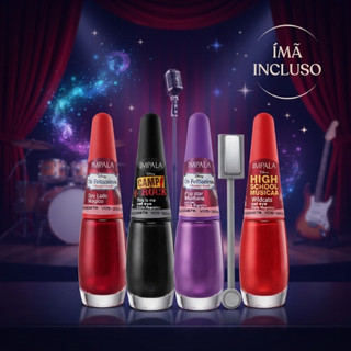 Esmaltes Magnéticos Cat Eye Impala Coleção Disney Channel + Imã Neodímio Retangular