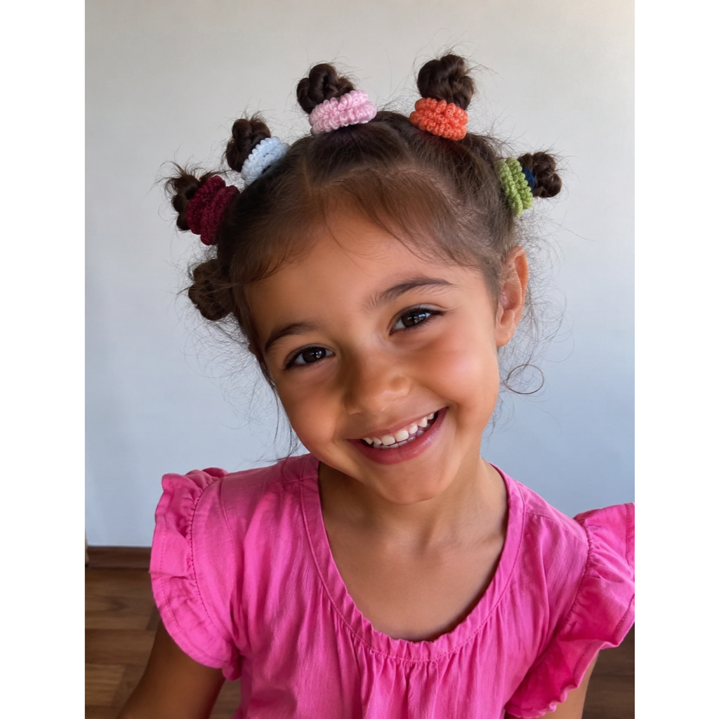 Pacote com 50 Xuxinha Colorido / Xuxinhas de cabelo / Elastico / Rabico/ Liga / Elástico / Amarrador de rabo de cavalo