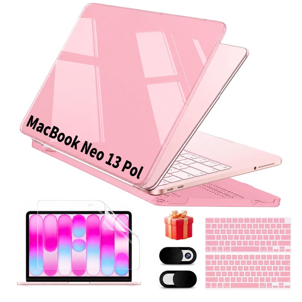 Capa Capinha Protetora Para Macbook Neo 13 + Capa Teclado e Pelicula de Gel