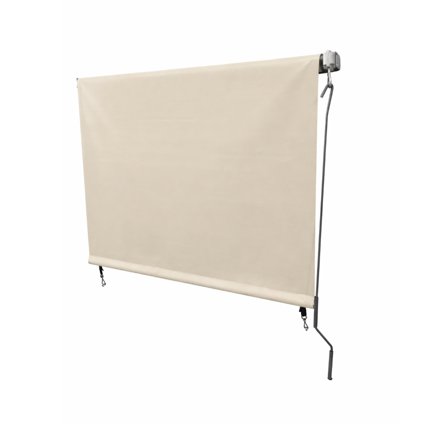 Toldo Completo Lona 3,20 x 2,50 Cortina Vertical | Com Tubos | Área Externa Impermeável Garagem PVC
