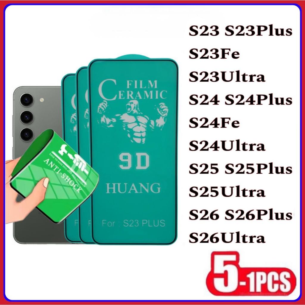 Película Cerâmica 9D 3D Samsung Gel Hidrogel Flexível S23 S23PLUS S23FE S24 S24PLUS S24fe S25 S25Plus S25Ultra S26