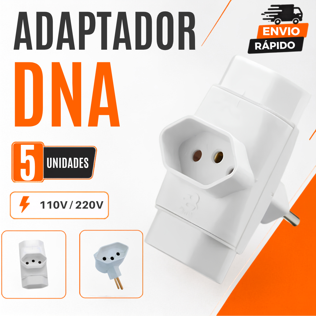 Adaptador Tripolar DNA Tomada 10A 20A Novo Padrão Resistente Pino Maciço