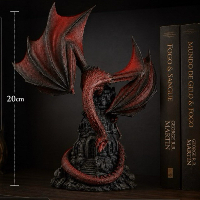 Dragão Decoração Caraxes Game of Thrones House of the Dragons Decoração Geek — imagem 2 de 2