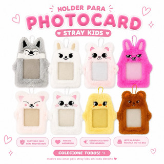 Holder de Pelúcia Stray Kids para photocards ❤️