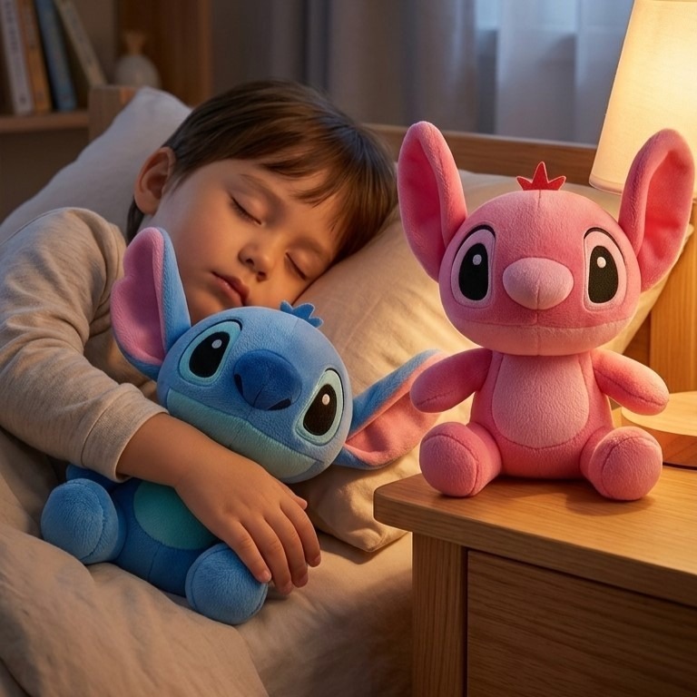 KIT CASAL 30CM e KIT 1 Stitch Angel pelúcia boneco brinquedo urso de pelucia grande stitich ursinho — imagem 2 de 2