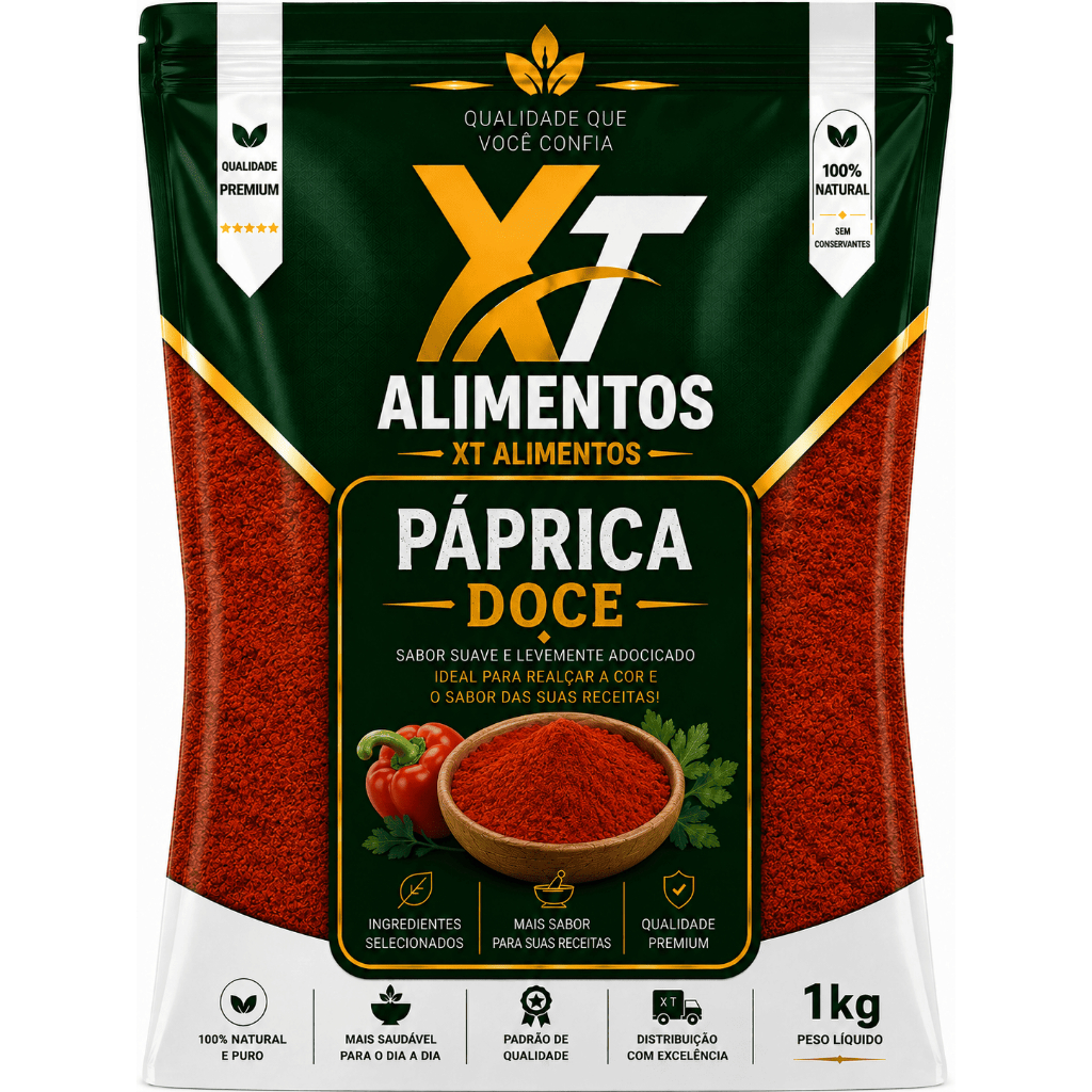 Paprica Doce Pó - Xt Alimentos