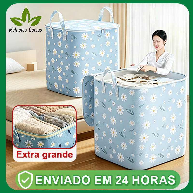 Caixa Multifuncional De Armazenamento De Grande Capacidade Para Colchas E Roupas Domésticas 120L/160L/195L