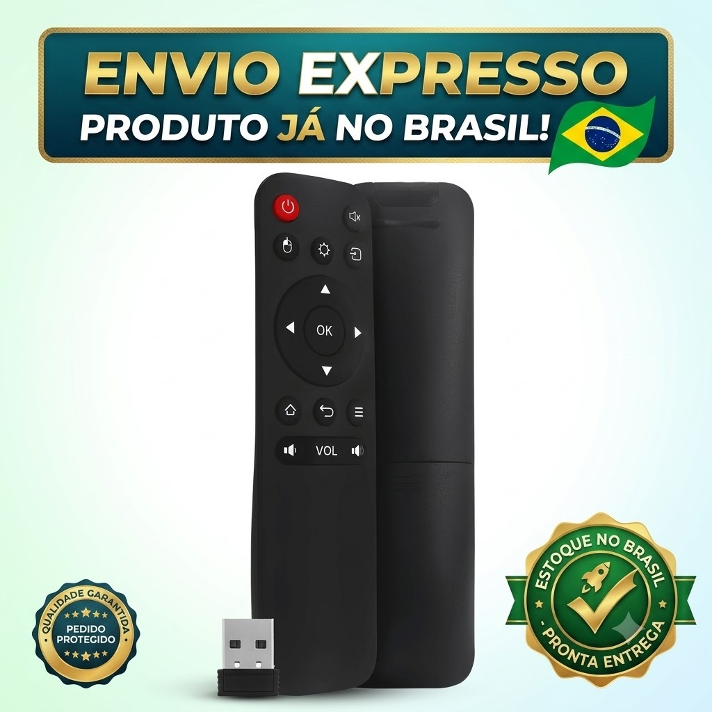 Controle remoto Universal air mouse Wireless 2.4g para PC Smart TV Notebook