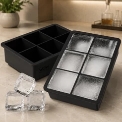 Forma De Silicone Gelo Cubo Grande Cubos Drink Whisky