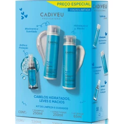 Cadiveu Hydra Up Kit de Limpeza Shampoo + Condicioandor e Óleo 65ml