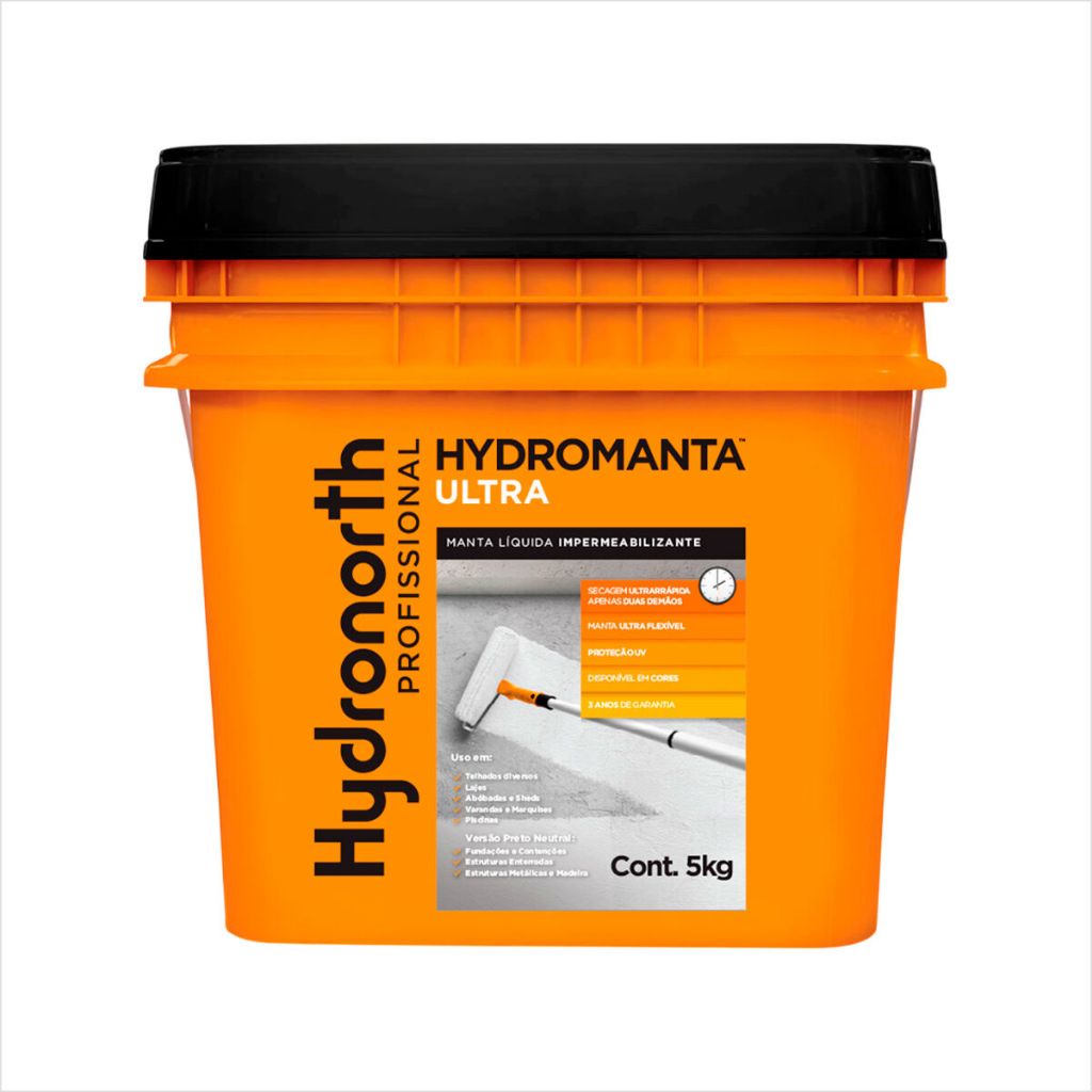 Manta Liquida Ultra Emborrachada Flexivel Para Lajes Telhas Parede Piscina - Balde 15kg