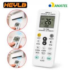 Controle Remoto Universal Ar Condicionado LCD 1000 Marcas Timer
