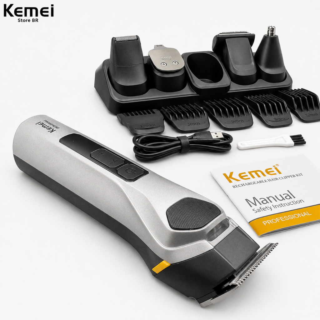 Kemei KM-1791 1200mAh, 7800RPM, Super Potente, Novo Aparelho de Cuidados com os Cabelos, Luz LED · foto 2