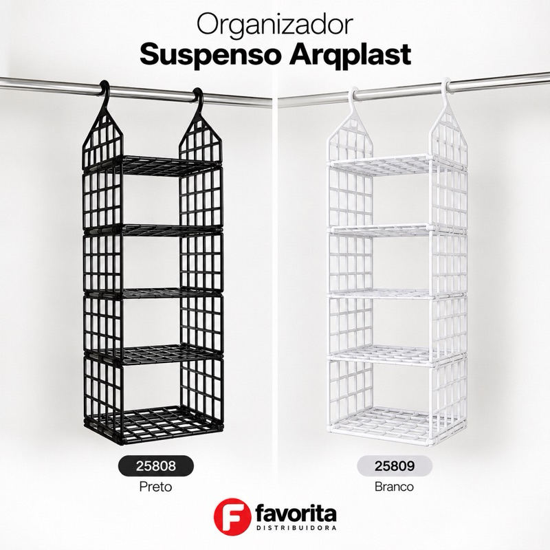 Organizador Suspenso Dobrável Colmeia Roupa Armario Sapateira TOY 25808