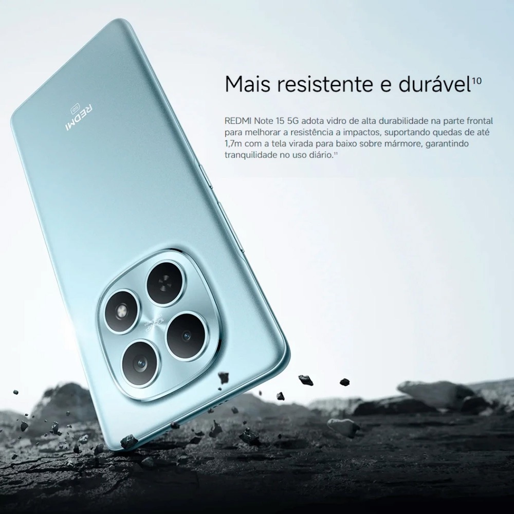 Xiaomi Redmi Note 15 4G, Processador Mediatek Hélio G100-Ultra, Bateria 6000mAh, 128/6GB RAM- 256/8GB RAM（Kit: celular + — imagem 2 de 2