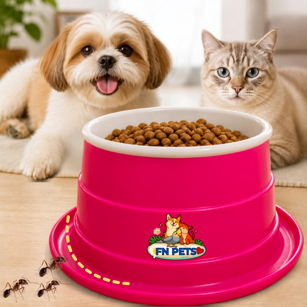 Comedouro Elevado Anti-Formigas Pote Removível 400ml para Gato