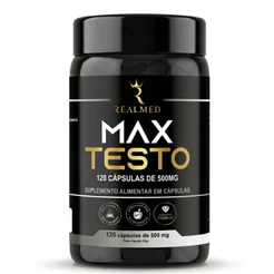 Max Testo Alta Performance 120 Cápsulas 500mg + Energia e Vigor