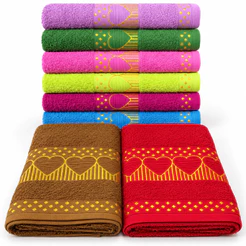 Toalha Jacquard Coração Banhão 75x1,50m 311g/m² Maciez Alta Absorção 100% Algodão Premium