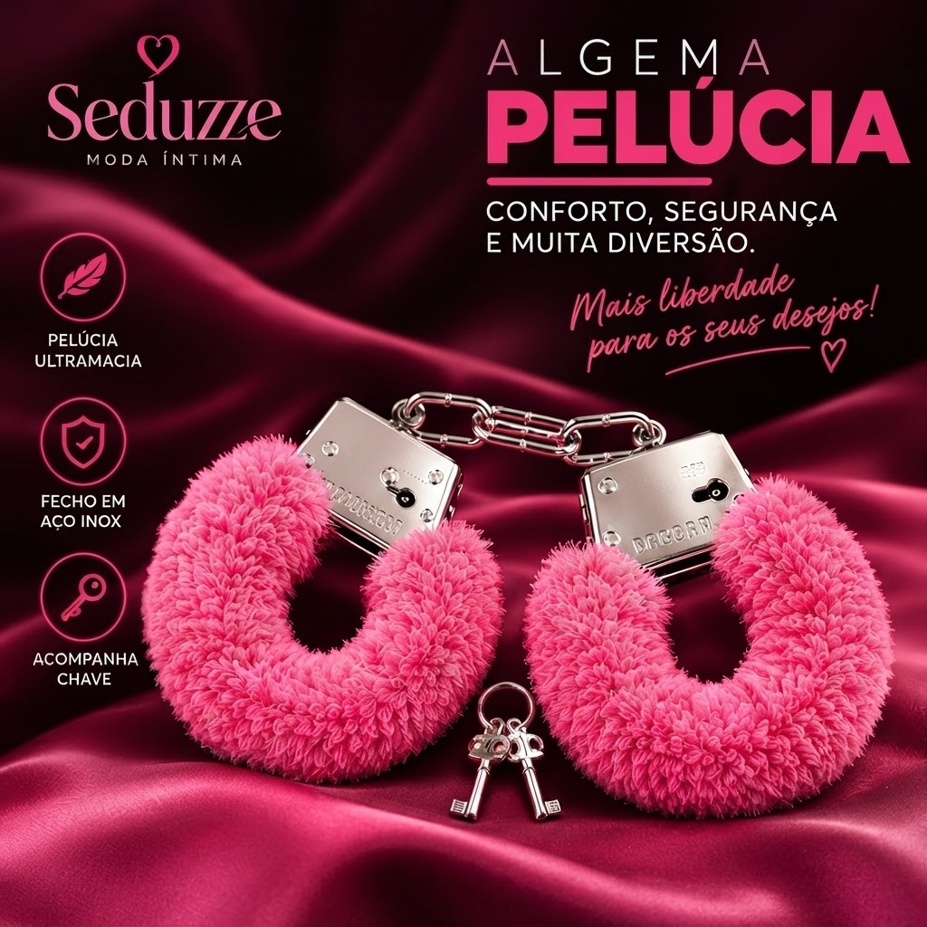 Algemas Sensuais para Casal – Acessório Íntimo Ajustável, Confortável e Discreto para Momentos a Dois