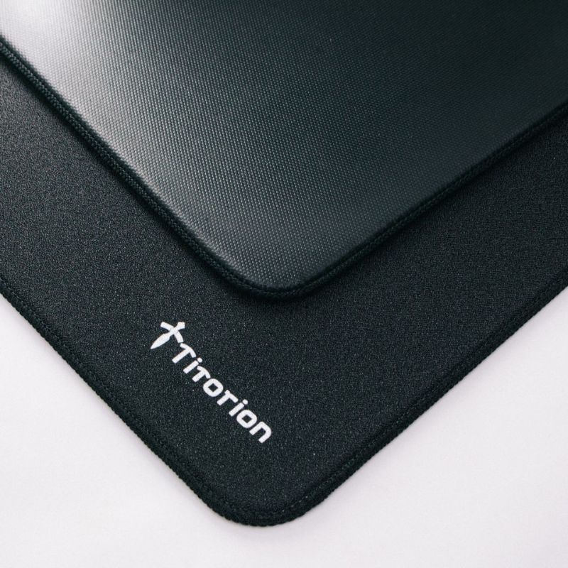 Mouse Pad Gamer Poron Control Rigel 49x42 Profissional Premium Preto Vermelho Samurai Titorion