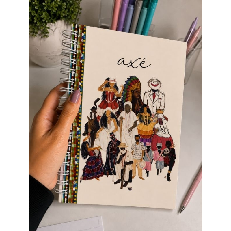 CADERNO ORIXAS PEQUENO A5 - SEM LINHAS OU COM LINHAS - AXE  UMBANDA - bloquinho de anotações