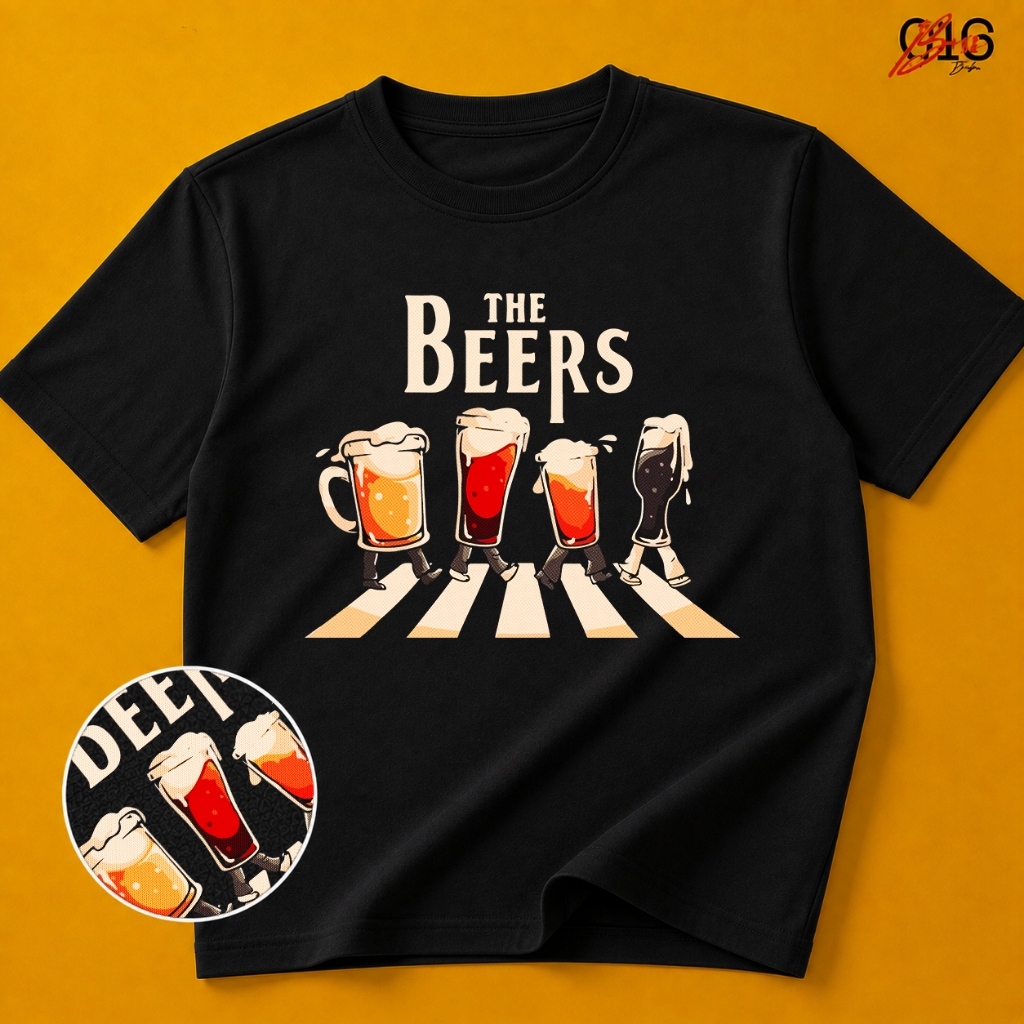 Camiseta Casual The Beers Estilosa 100% Algodão Estampada