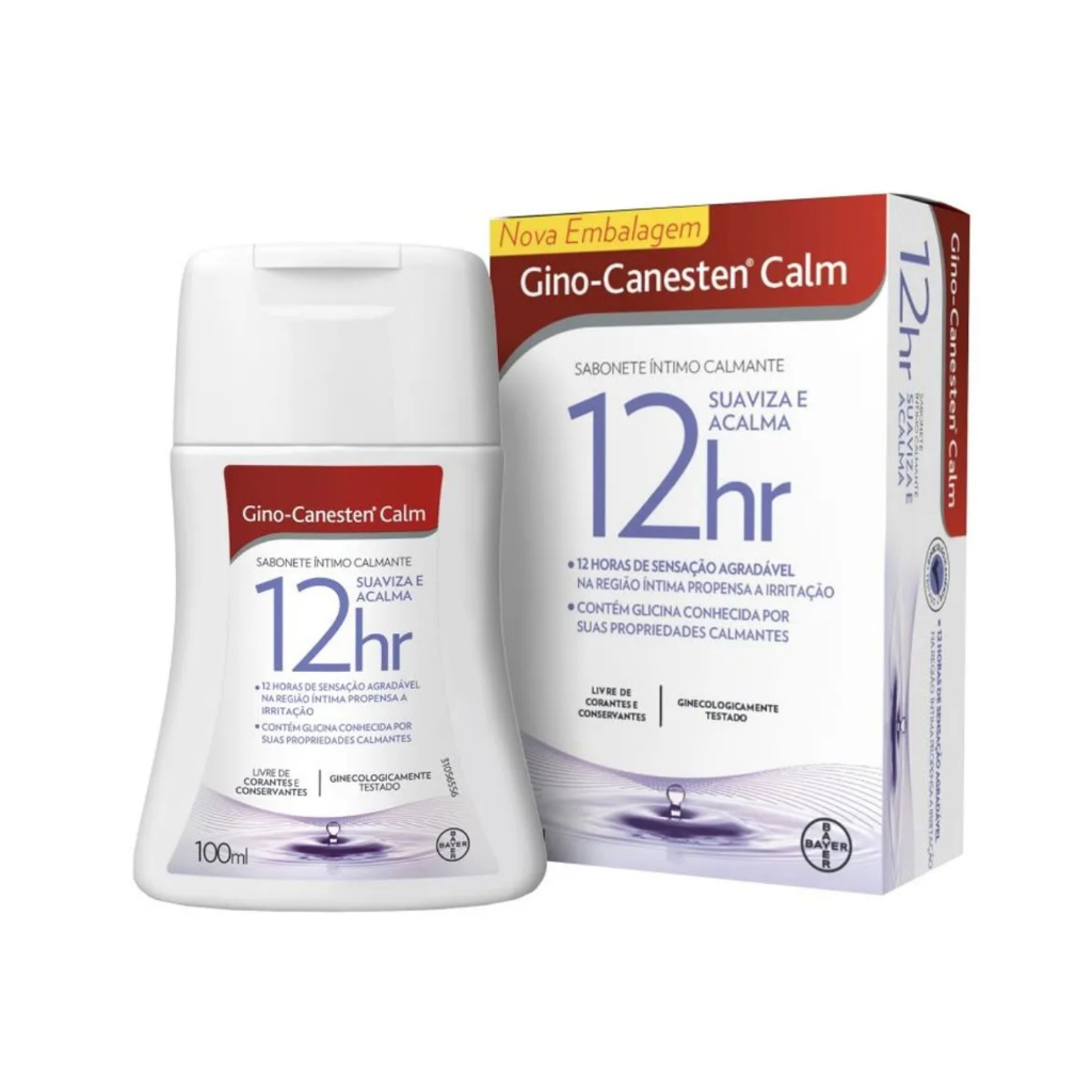 Sabonete Íntimo Calmante em Gel Calm 100ml - Gino Canesten