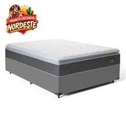 Cama Box com Colchão de Espuma D45 Pillow Top Fort Comfort Casal 138cm