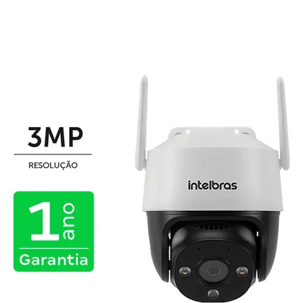 Câmera Inteligente Intelbras IM7 + 3MP De Resolução Branca