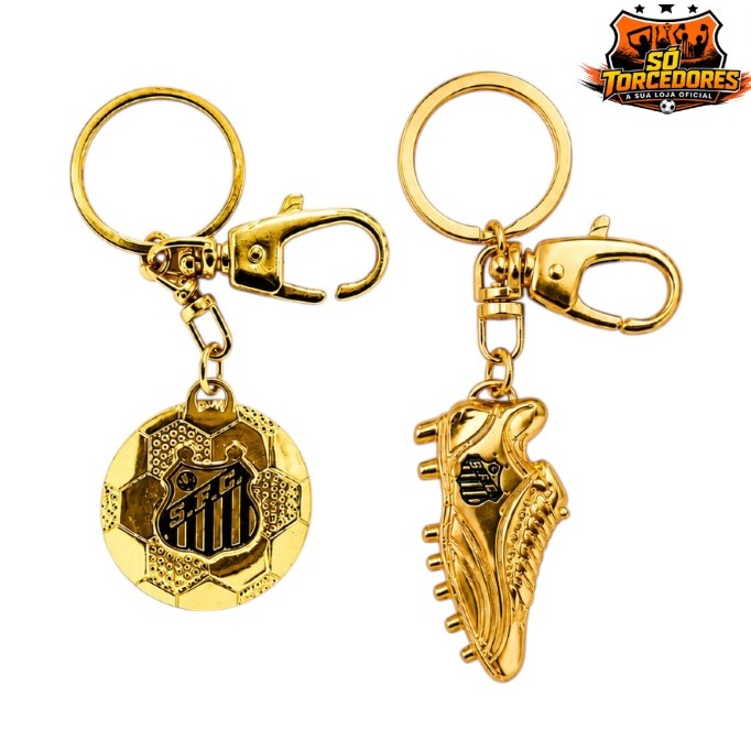 CHAVEIRO SANTOS OFICIAL - OURO 1000