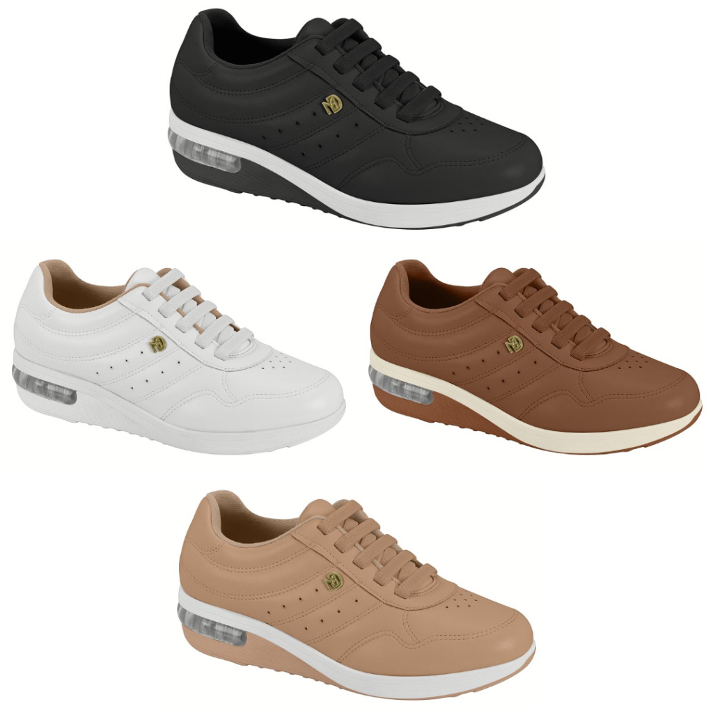 Tênis Feminino Modare Ultraconforto Casual Gel Bolha Calce Fácil 7320.271