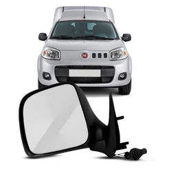 Retrovisor Externo Fiorino 2015 a 2018 Controle Manual