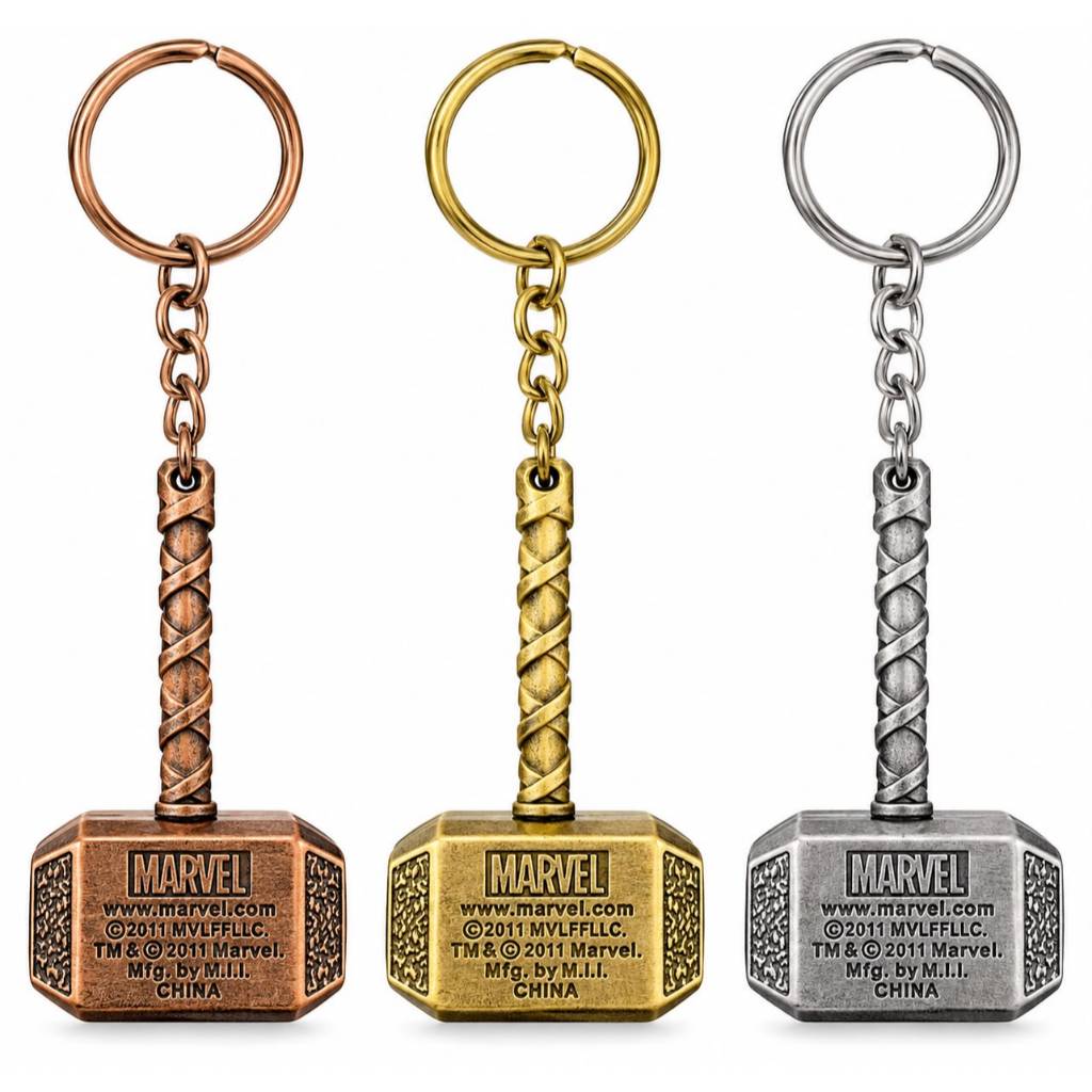 Chaveiro Martelo do Thor Metal Marvel Lembrancinha Presente Filme Avengers Heróis Recordação
