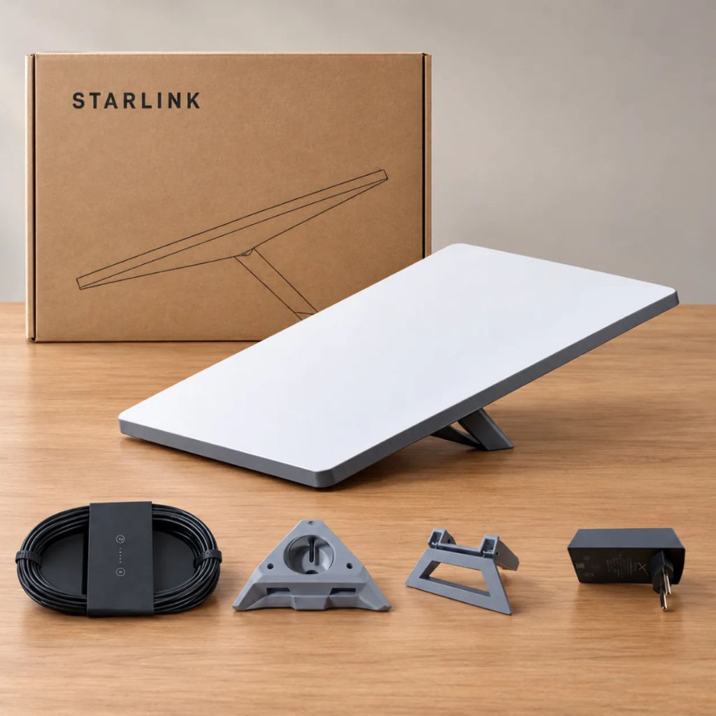Antena Starlink Mini Internet Via Satélite Dualband Bivolt Branco