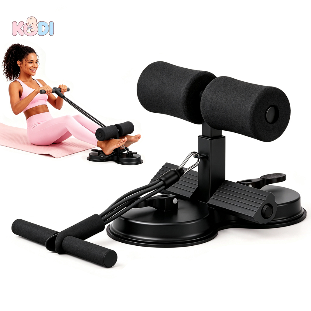 Aparelho Abdominal com Ventosa Forte 3 Ajustes Para Casa e Academia Com Proteção para Barriga e Joelhos - V2