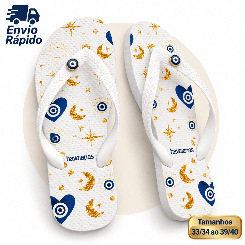 Chinelo Feminino de Borracha Macio Confortável Antiderrapante Resistente Leve Estampado 33/34 a 39/40