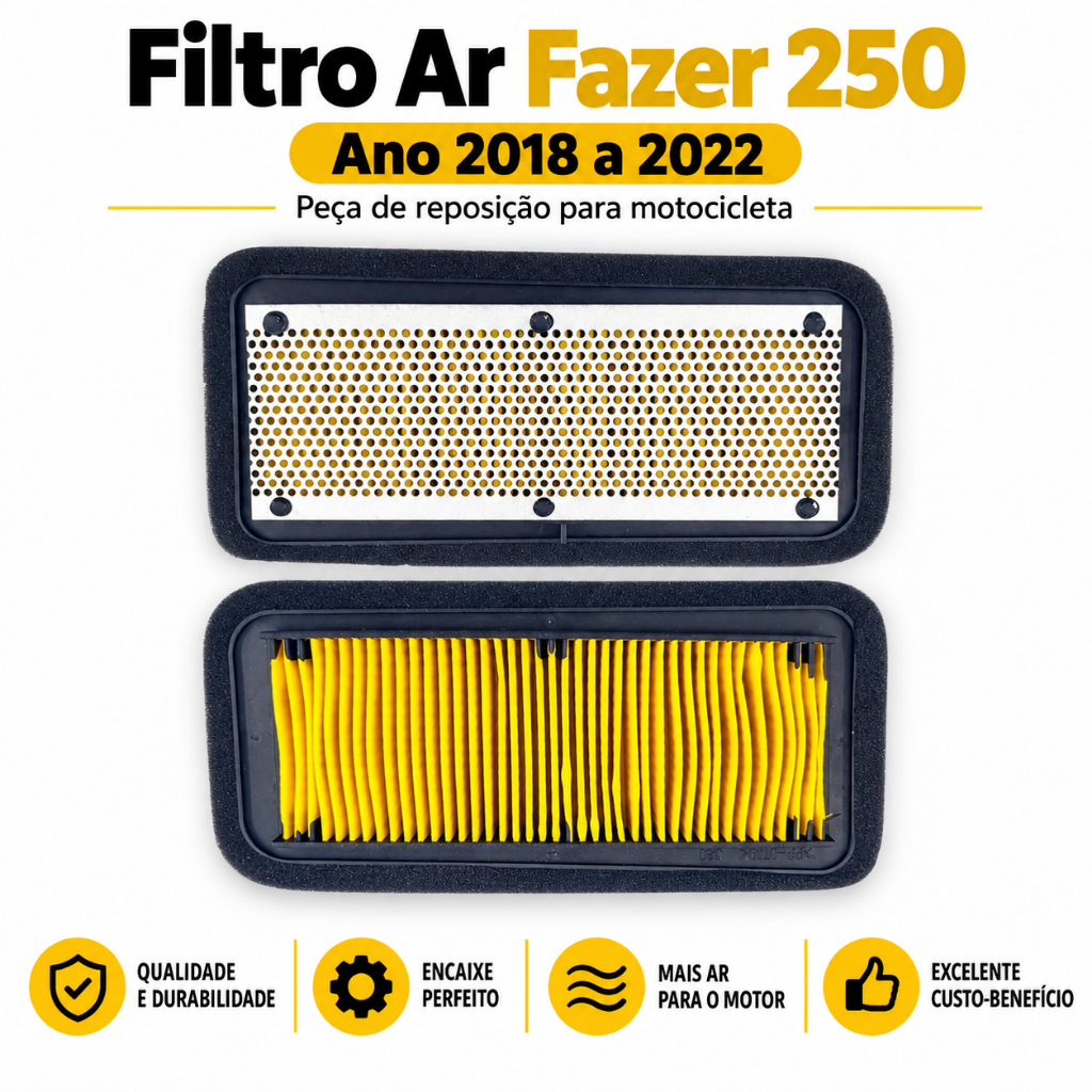 Filtro Ar Fazer 250 Ano 2018 a 2022