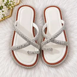 Sandália Feminina Rasteirinha Luxo com Strass Brilho Confortável Casual