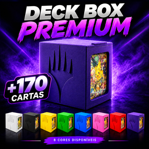 DECK BOX PREMIUM PARA TCG – MAGIC THE GATHERING – SUPORTA MAIS DE 170 CARTAS