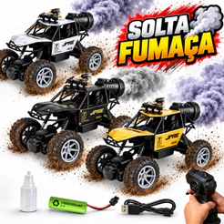 Carrinho Controle Remoto 4x4 Off Road Recarregável Rock Crawler Criança