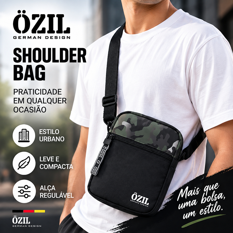 Shoulder Bag Casual Transversal Alça Regulável Pochete Ozil Bolsa