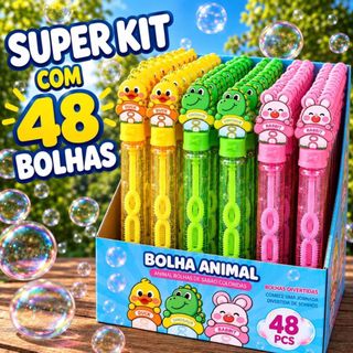Kit 48 Bolha Bolinha De Sabão Formato Espada Bastão De Bolhas Lembrancinha Festa Infantil Doação Dia Das Crianças Prenda