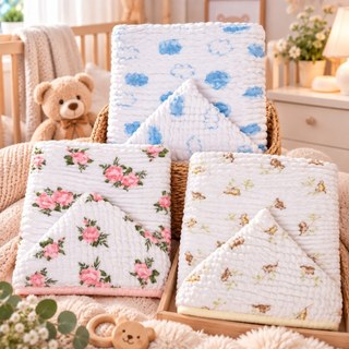 TOALHA DE BANHO SOFT BAMBOO MAMI COM CAPUZ ESTAMPADA 1,15m X 85cm CONTEM 01 UN
