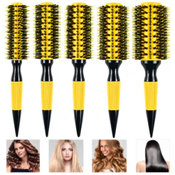 Kit 3/5 Escovas Profissionais De Cabelo Cerdas Javali e Nylon