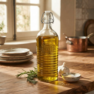 Garrafa de Vidro 1L com Tampa Hermética Lyor para Água Sucos e Bebidas Geladeira Cozinha Suco Chá Vitaminas Refresco Bar