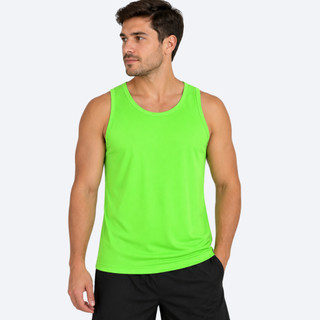 Camiseta Regata Masculina Dry Fit 100% Poliamida Academia Treino Corrida UV20+